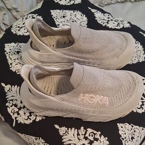 Hoka Light Gray Slip-On Shoes